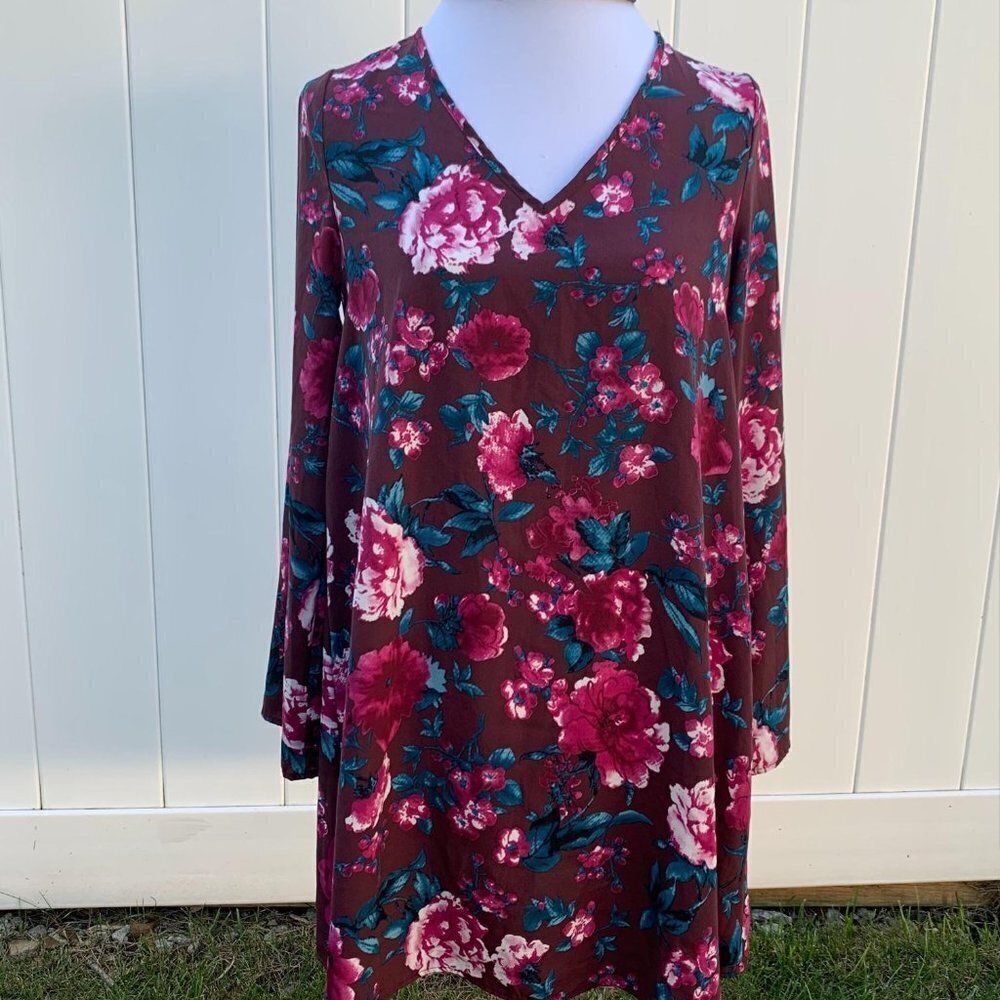 Peach Love Floral Dress size Small